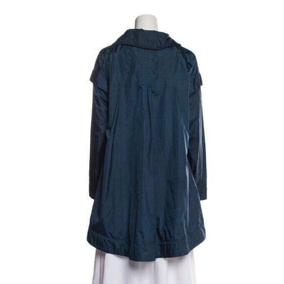 La Petite Robe di Chiara Boni Jacket L Navy Blue Slouchy Fit Trench Windbreaker - Picture 3 of 8